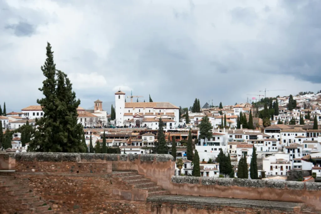 Rooftops of the Albaicin quarter of Granada seen from a viewpoint