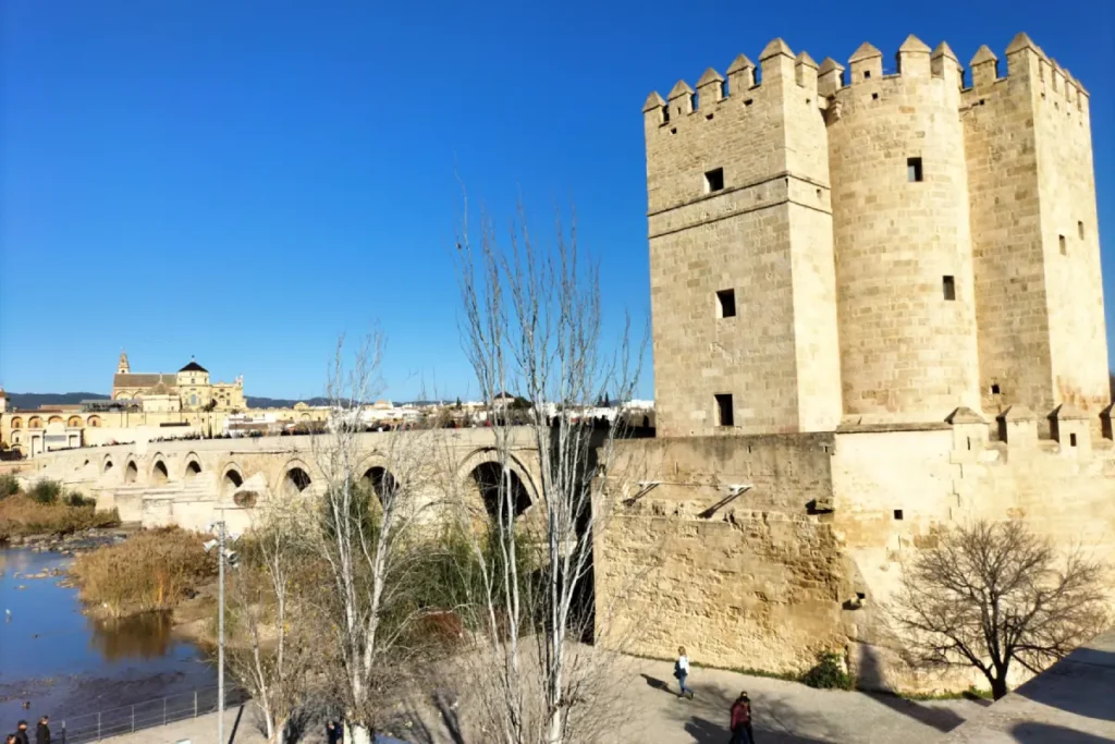 The Calahorra Tower guarding the far end of the Roman bridge in Cordoba