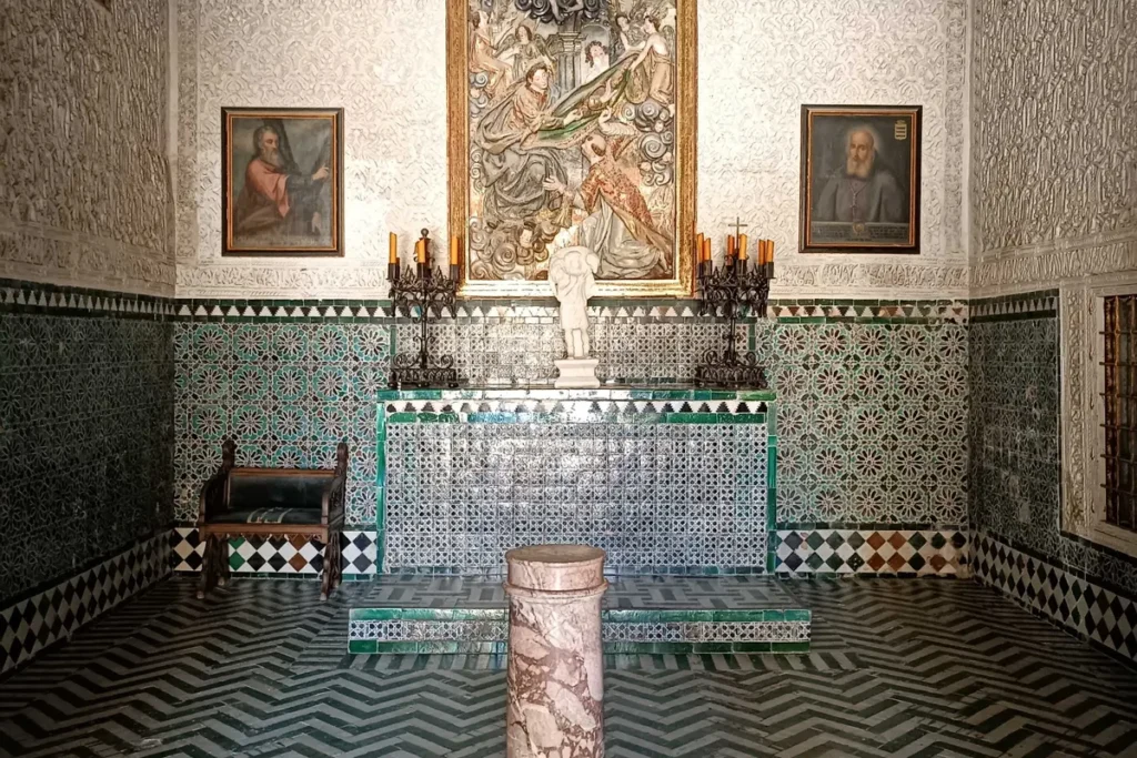 The tiled private chapel of the Casa de Pilatos in Seville