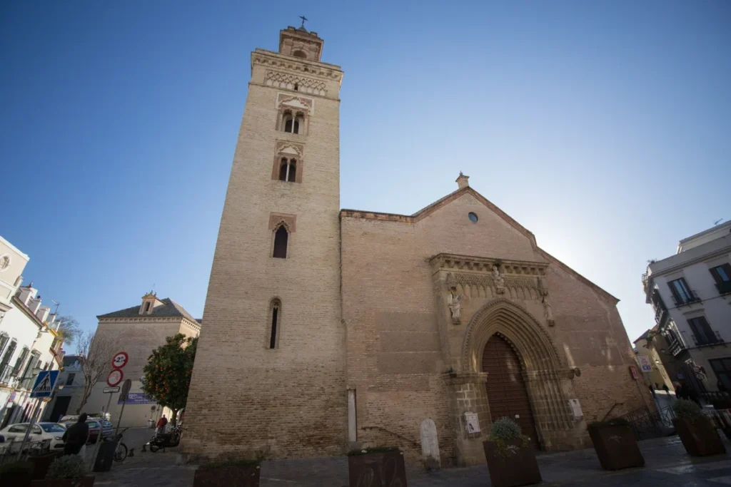 The Mudejar tower of the church of San Marcos in Seville