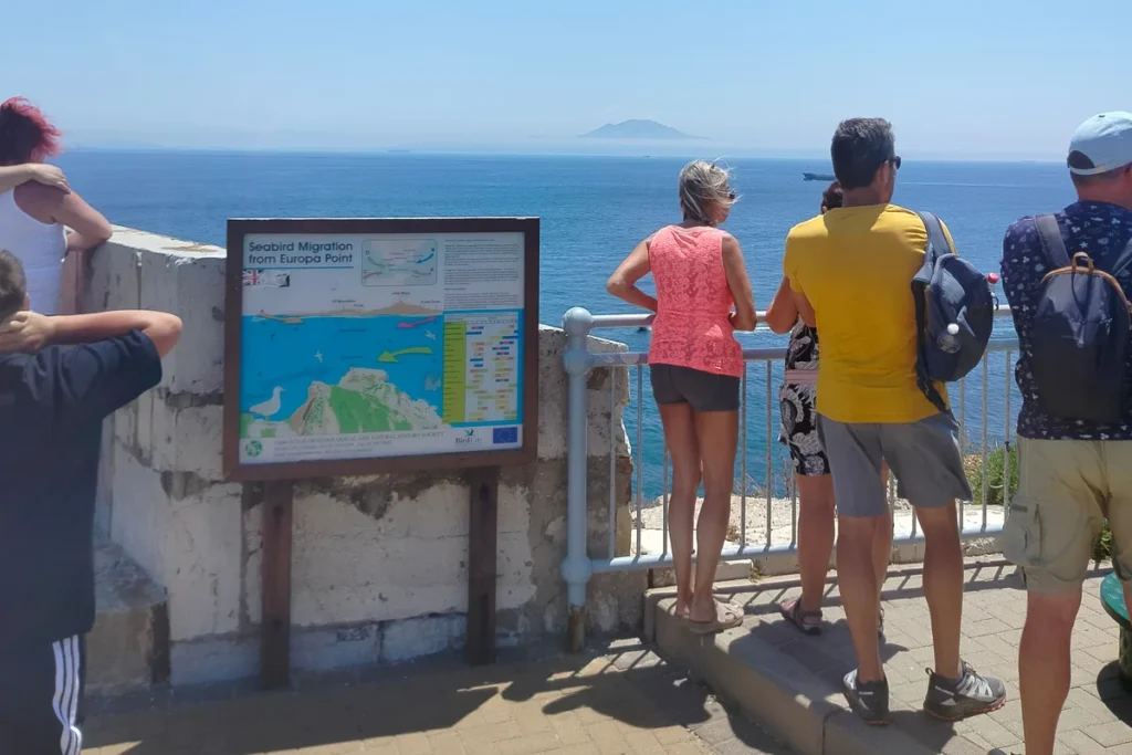 Looking out over the Strait of Gibraltar from Europa Point