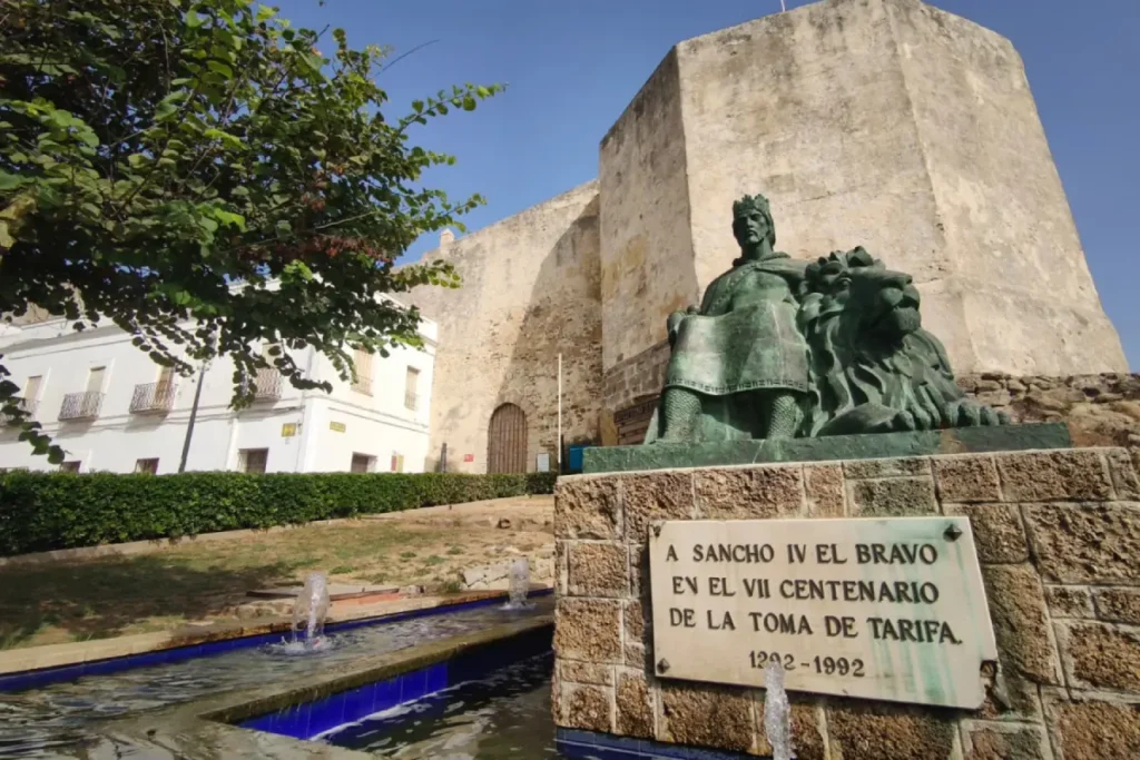 Monument and walls of Guzman el Bueno Castle in Tarifa