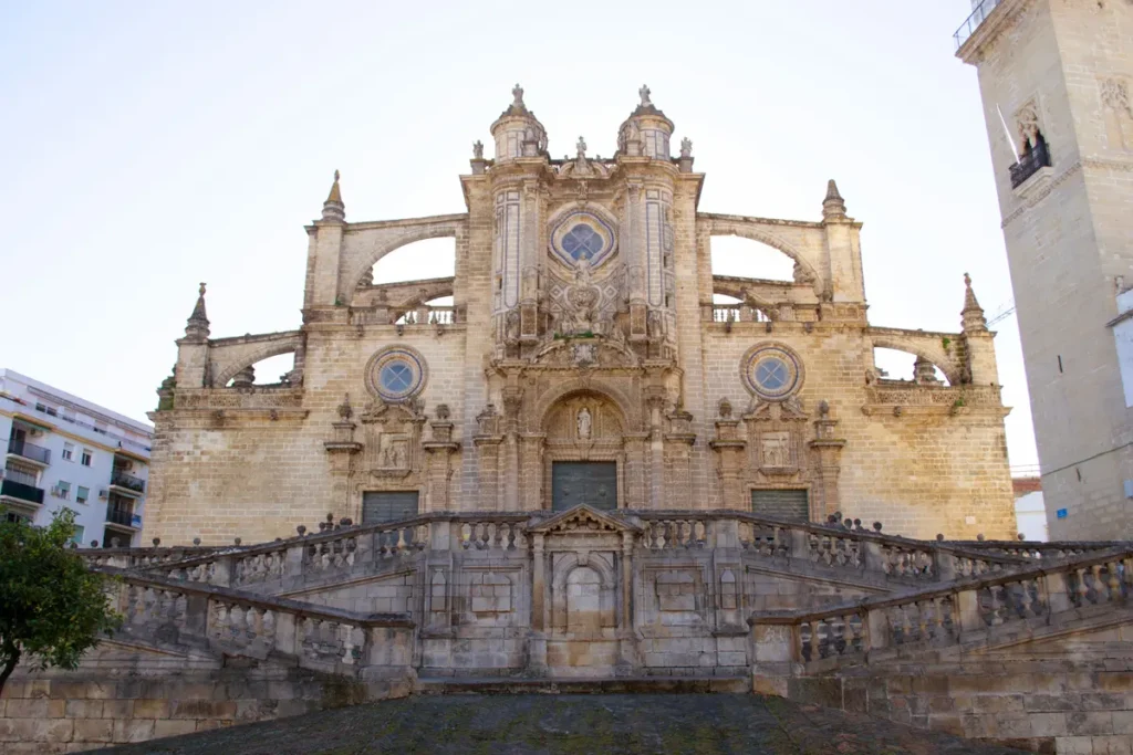 Baroque facade of the Cathedral of Jerez de la Frontera