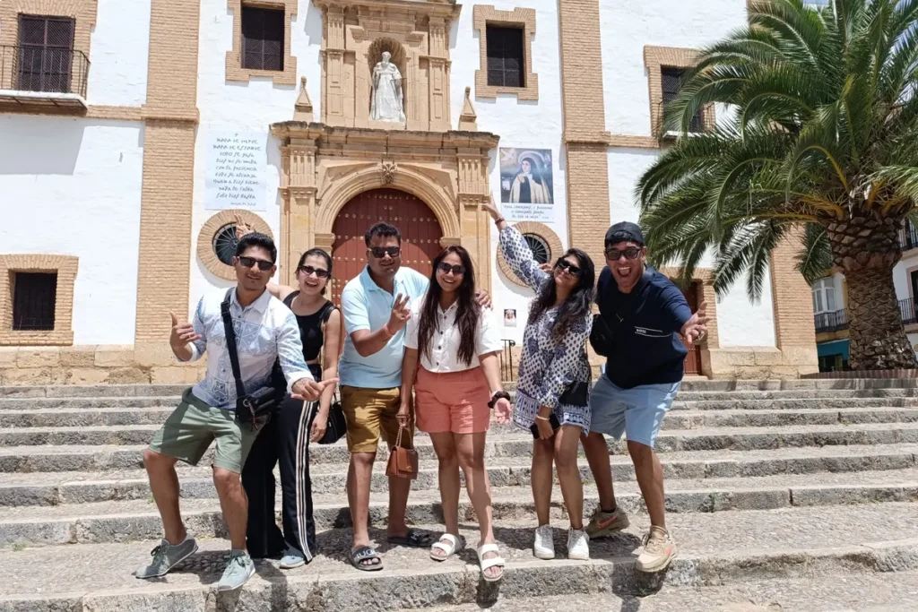 The baroque facade of the church of La Merced in Ronda